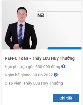 LUYỆN THI TỐT NGHIỆP THPT MÔN TOÁN (PEN-C)